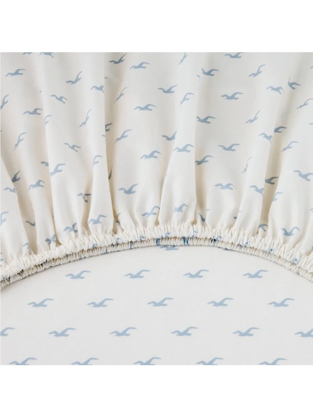 Full Percale Seagull 4pc Sheet Set w/ Pillowcases Light Blue - The Hollister